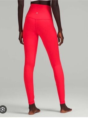 lululemon athletica Bright Red High-Rise Leggings